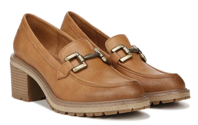Women's Gemma Loafer-Caramel Brown Synthetic