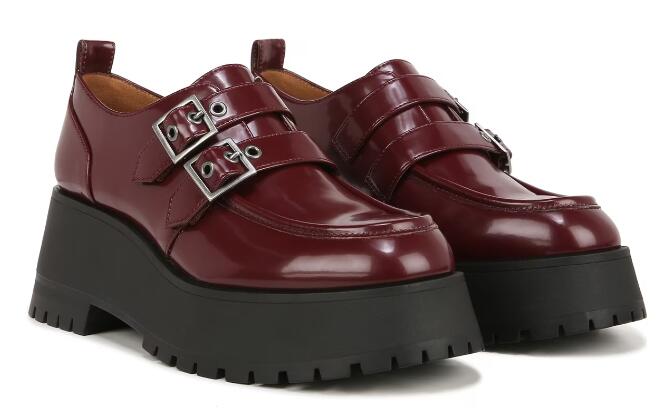 Women's Perri Platform Loafer-Wine Red Synthetic