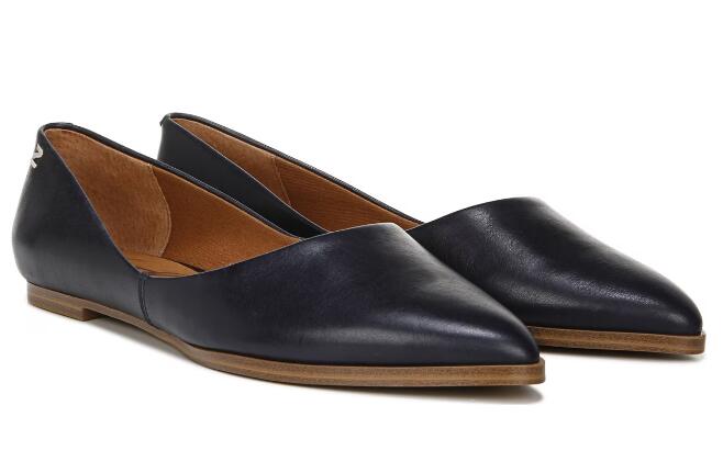 Women's Hill Flat-Navy Leather